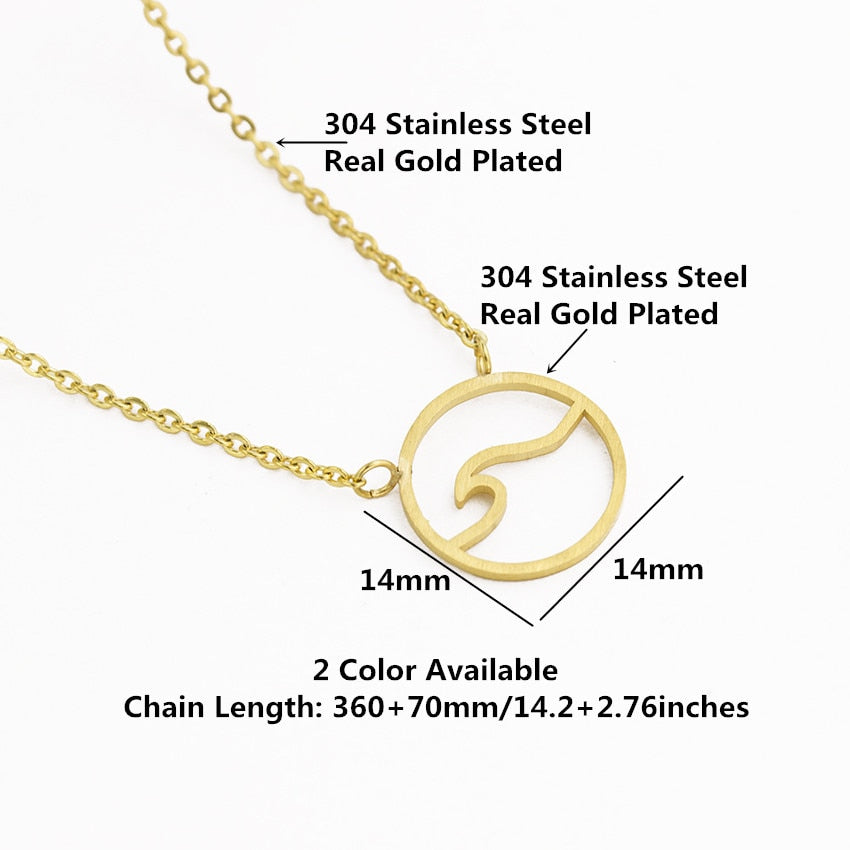 Summer Wave Stainless Steel Chain